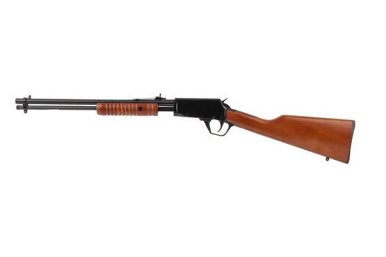 Rossi Gallery pump action rifle features a 15 round magazine capacity